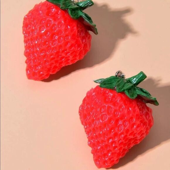 Strawberry Statement Earrings  - Picture 4 of 5